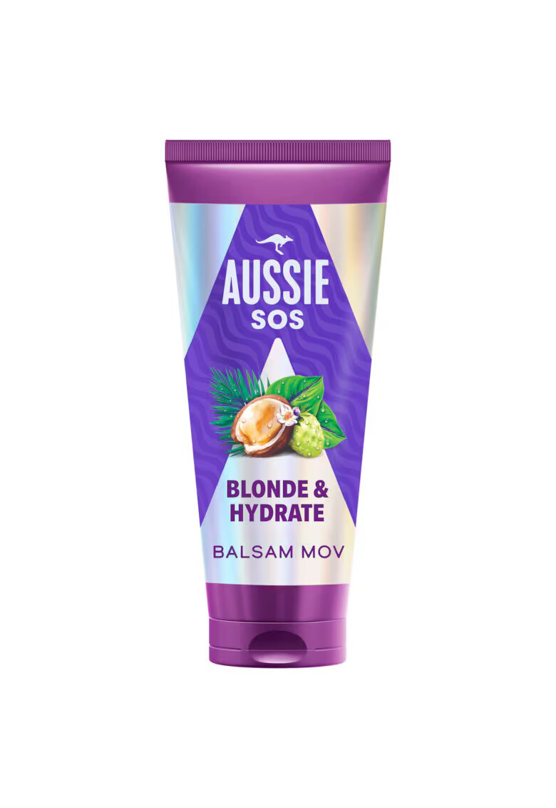 Aussie Balsam Blonde & Hydrate pentru par - Uscat/Degradat/Tratat chimic