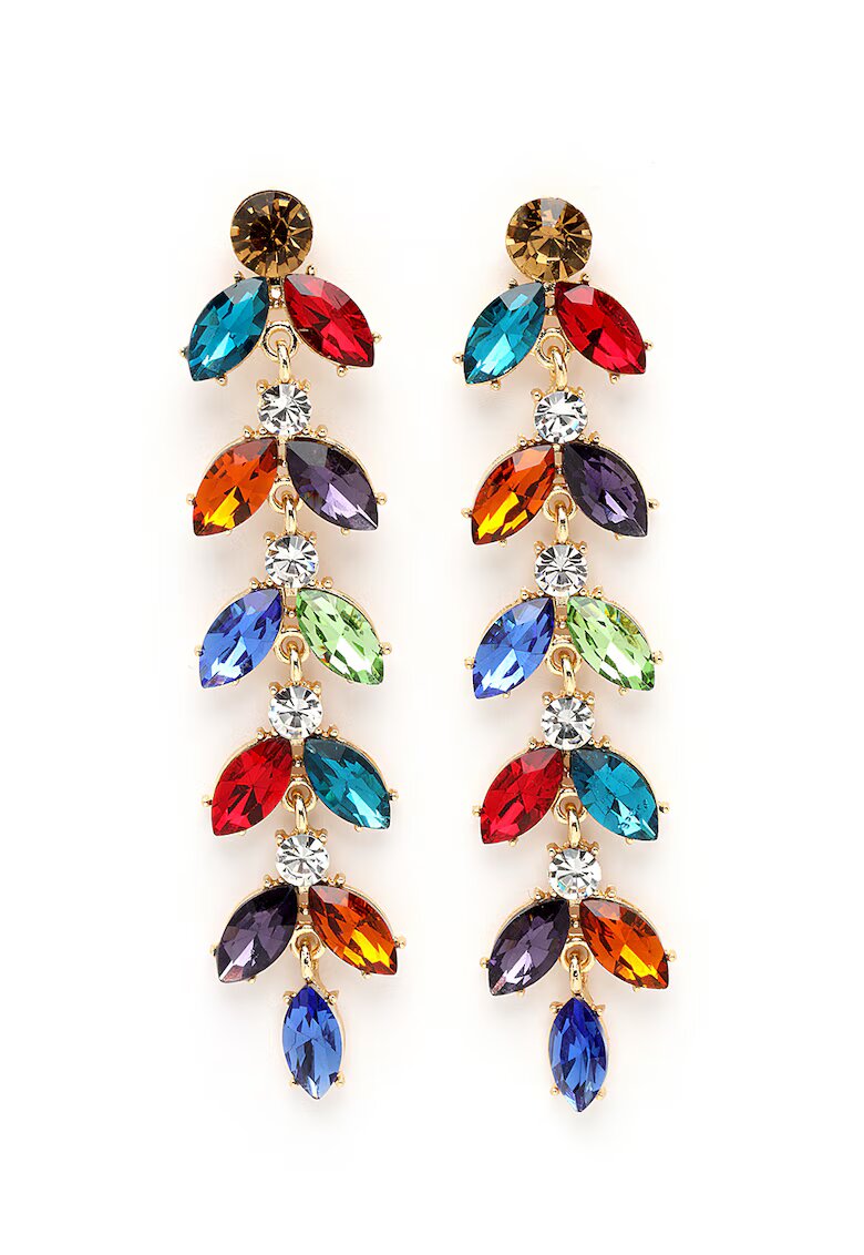 AVANT-GARDE PARIS Cercei drop de aur de 18K filat - Multicolor
