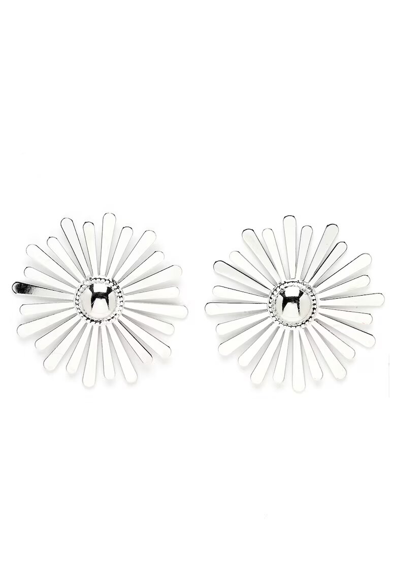 AVANT-GARDE PARIS Cercei in forma de floare - Argintiu