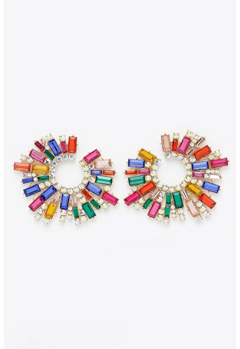 AVANT-GARDE PARIS Cercei supradimensionati cu tija - Multicolor