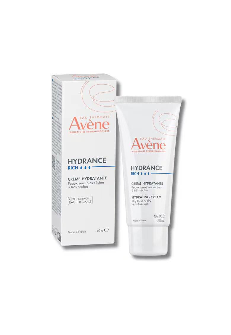 Avene Crema de fata hidratanta Hydrance Riche pentru ten uscat si sensibil - 40 ml