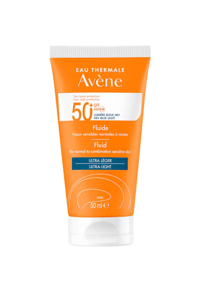 Avene Fluid cu protectie solara SPF 50+ TRIASORB - pentru piele normala si mixta - 50 ml