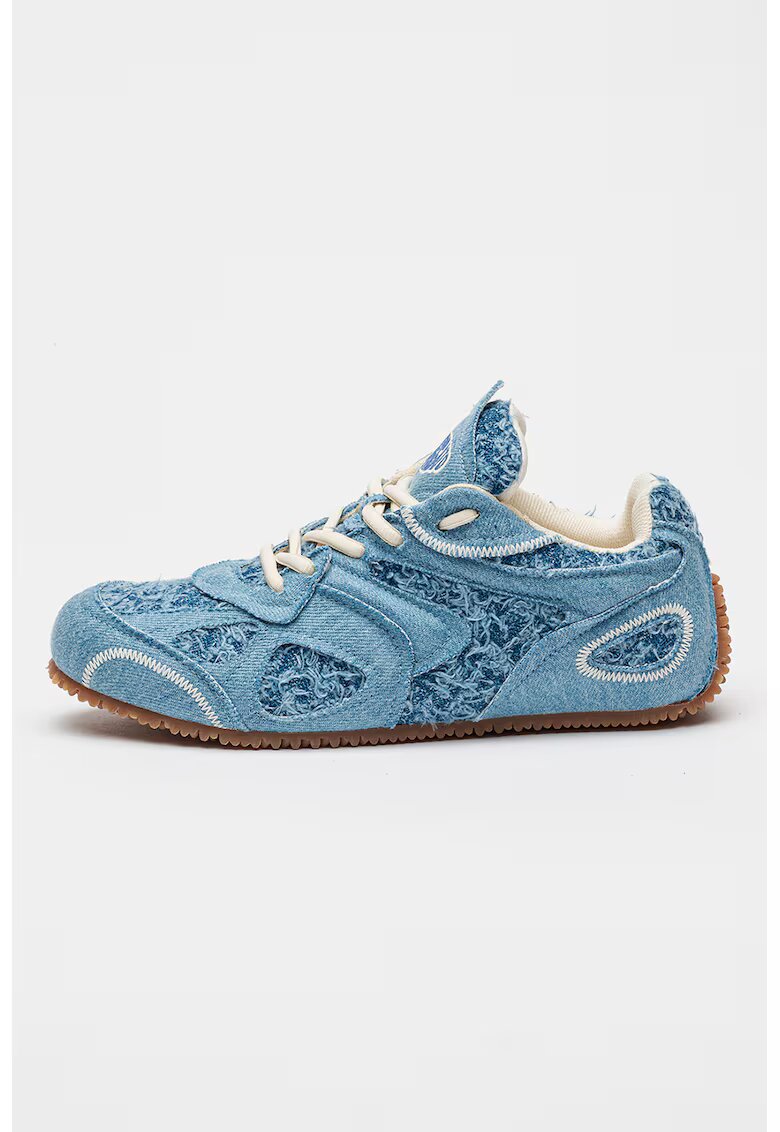 Axel Arigato Pantofi sport din denim cu aspect texturat Slow - Albastru deschis melange