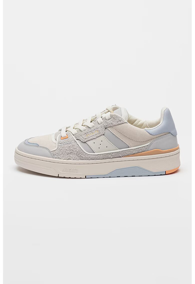 Axel Arigato Pantofi sport low-cut cu garnituri de piele intoarsa - Alb/Albastru deschis