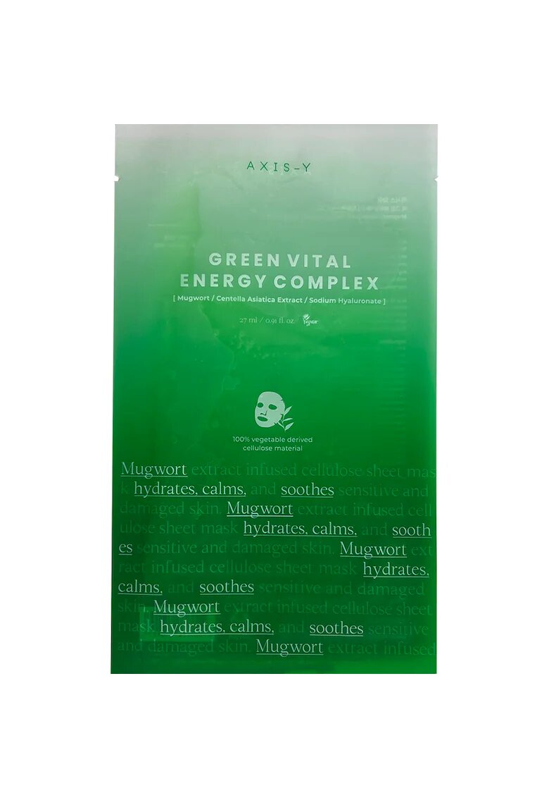 AXIS-Y Masca de fata hidratanta - Mugwort Green Vital Energy Complex - 27 ml