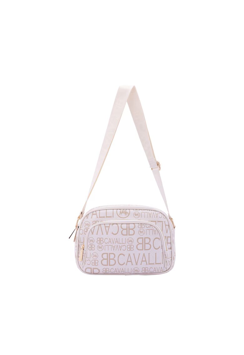 B Cavalli B Geanta crossbody cu imprimeu - Bej
