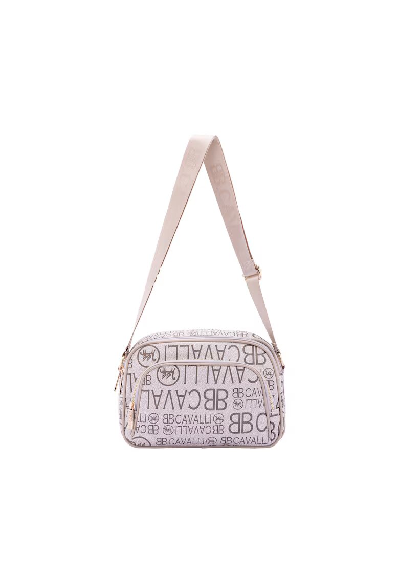 B Cavalli B Geanta crossbody cu imprimeu - Piersica