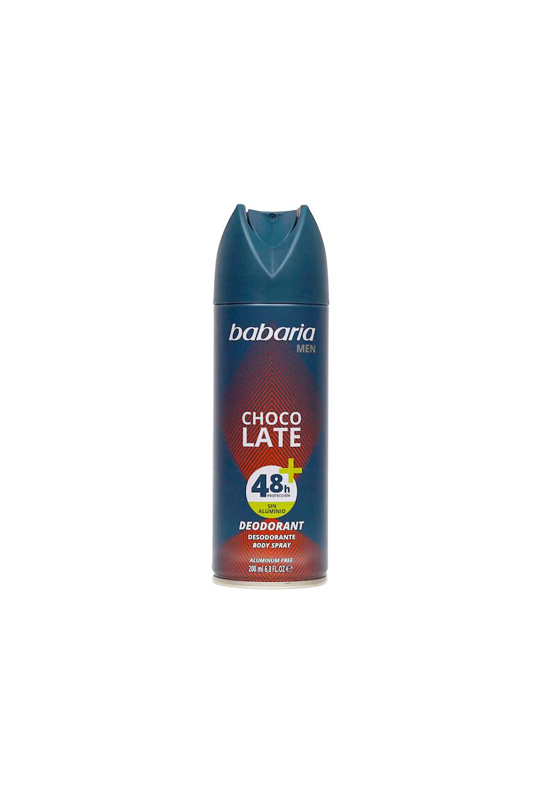 BABARIA Deodorant spray fara aluminiu pentru barbati - protectie 48h+ - Chocolate - Men - 200 ml