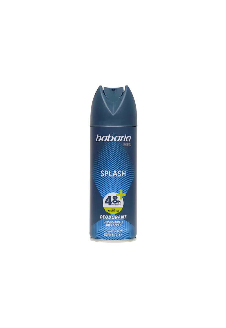 BABARIA Deodorant spray fara aluminiu pentru barbati - protectie 48h+ - Splash - Men - 200 ml