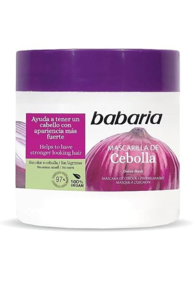 BABARIA Masca antioxidanta reparatoare cu extract de ceapa - pentru fortifierea parului - 400 ml