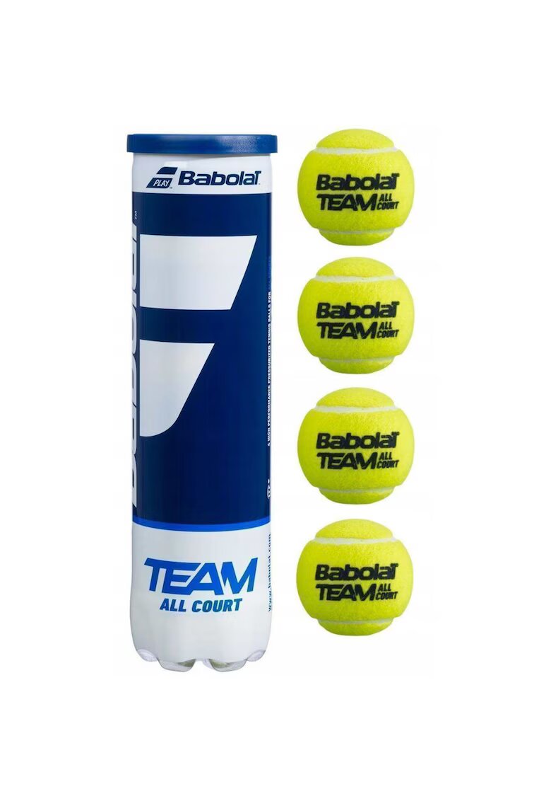 BabolaT Set 4 mingi tenis Team All Court - Verde