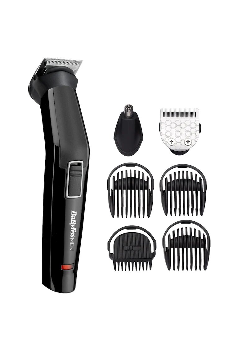BaByliss Aparat de tuns si ras 6in1 Multi Trimmer - 6 accesorii - 2 capete - Negru
