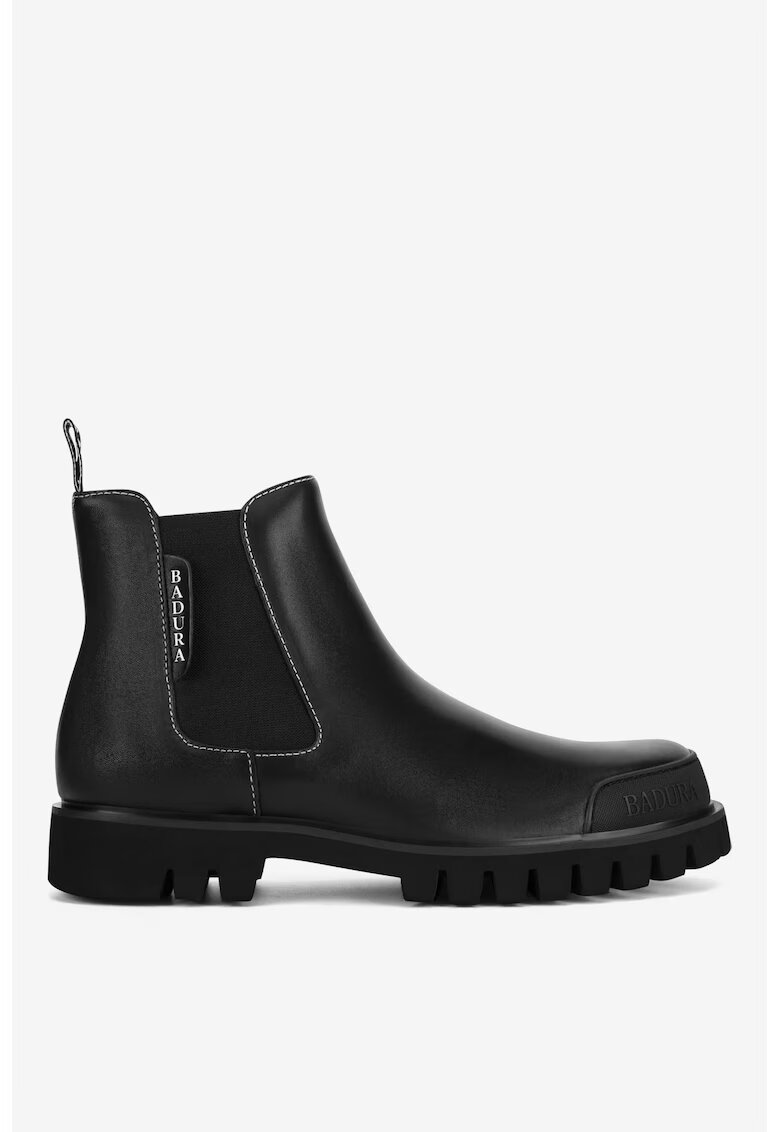 Badura Ghete barbati 5905588909408 - Piele naturala - Negru - Negru