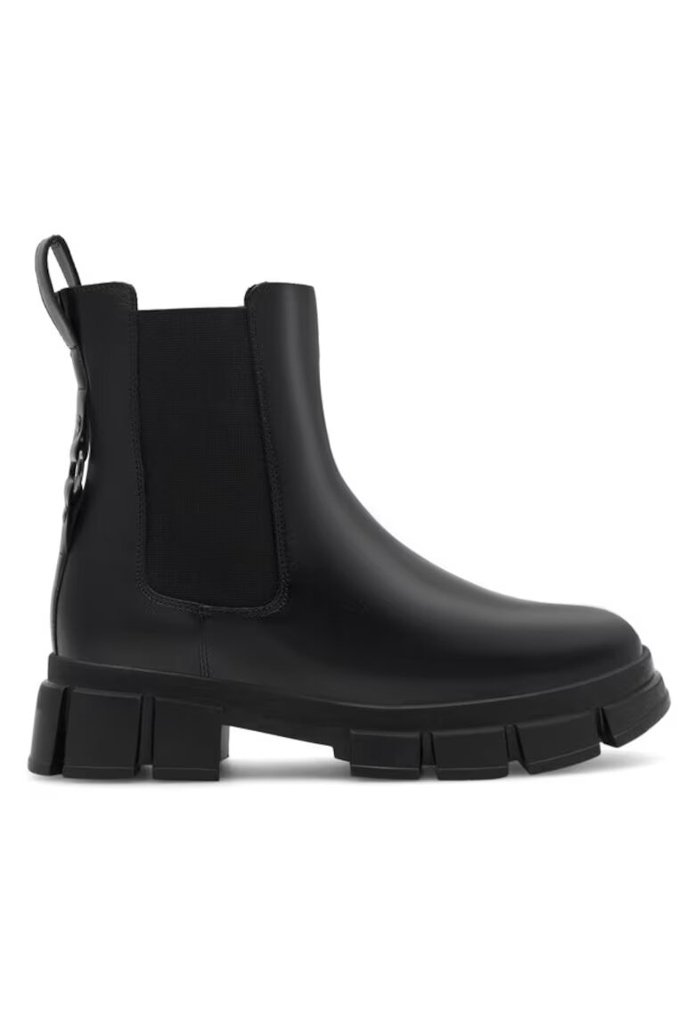 Badura Ghete copii - 56055 - Piele naturala - Negru