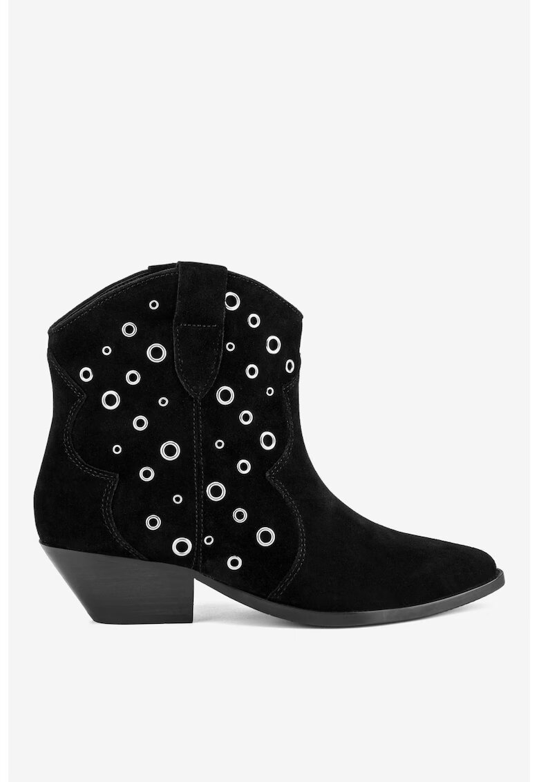 Badura Ghete dama 5903419788222 - Piele intoarsa - Negru - Negru