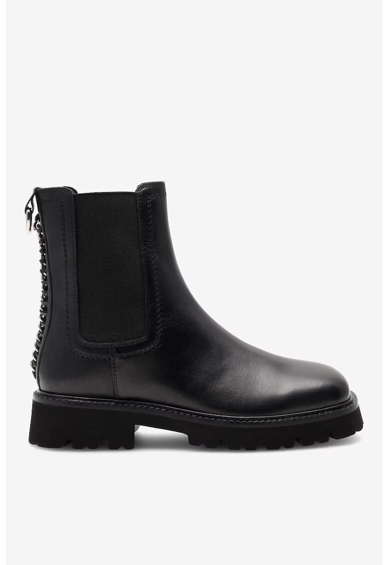 Badura Ghete dama 5905588101123 - Piele naturala - Negru - Negru