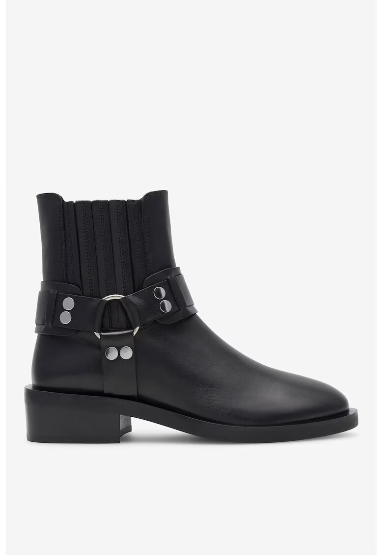 Badura Ghete dama 5905588101475 - Piele naturala - Negru - Negru