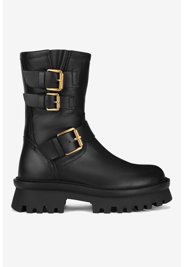 Badura Ghete dama 5905588787174 - Piele naturala - Negru - Negru