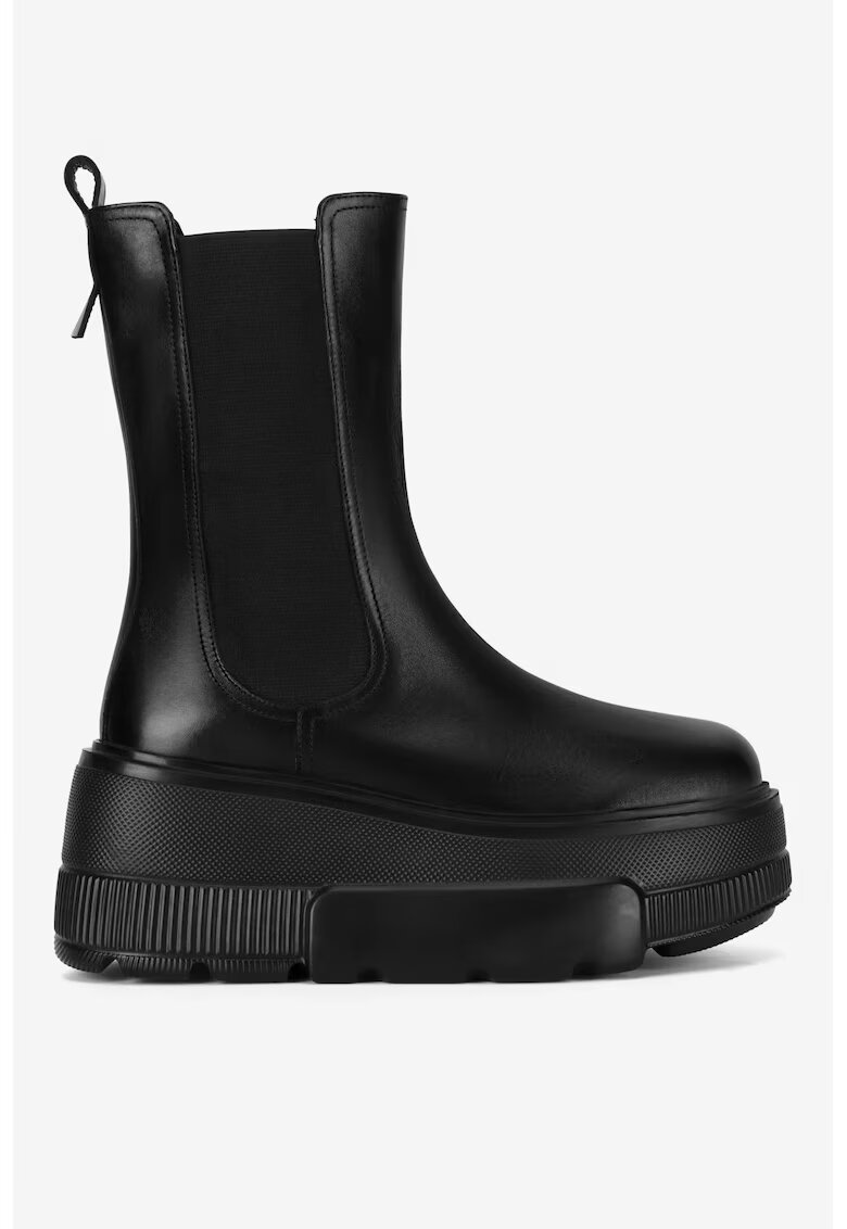 Badura Ghete dama 5905588822059 - Piele naturala - Negru - Negru