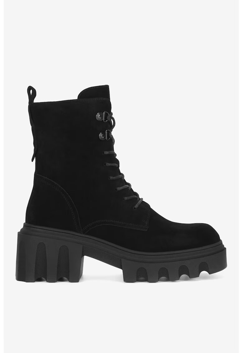 Badura Ghete dama 5905588881766 - Piele intoarsa - Negru - Negru