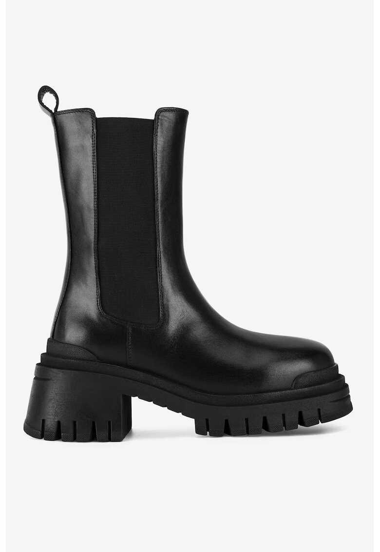 Badura Ghete dama 5905588954149 - Piele naturala - Negru - Negru