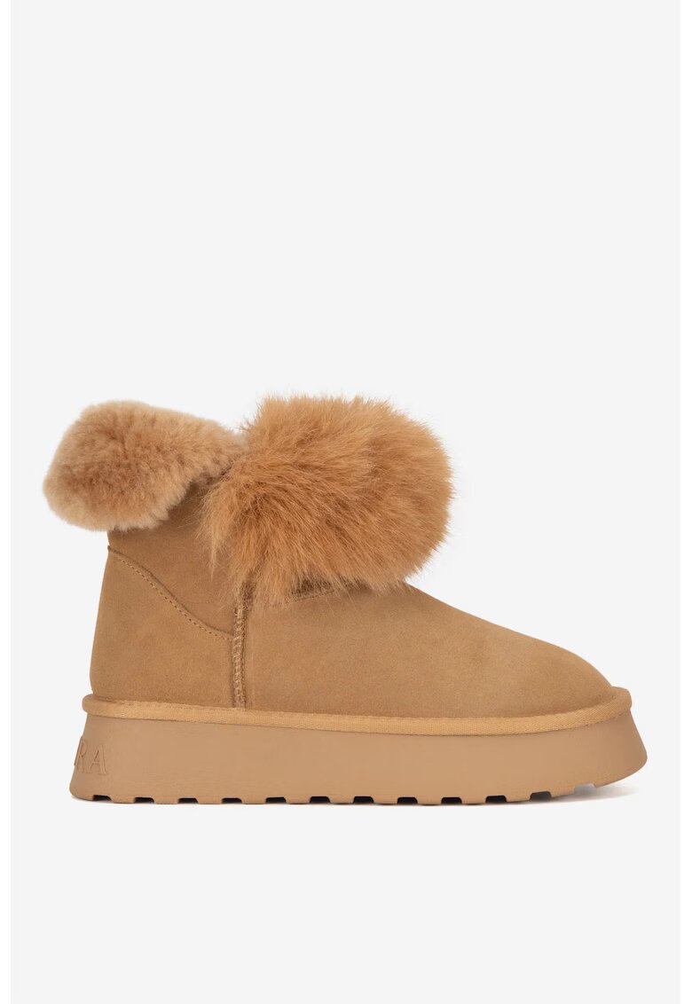 Badura Ghete dama 5905588957126 - Piele intoarsa - Bej - Bej