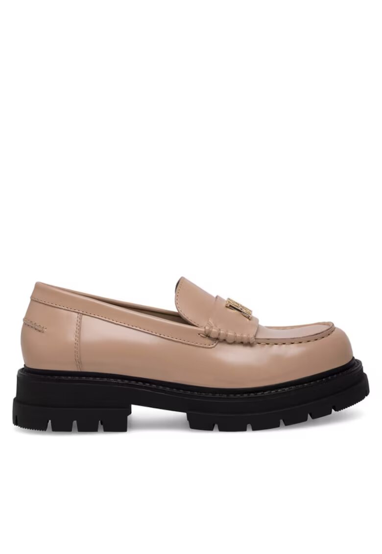 Badura Pantofi sport dama - Piele naturala/Piele lacuita - Bej - Bej