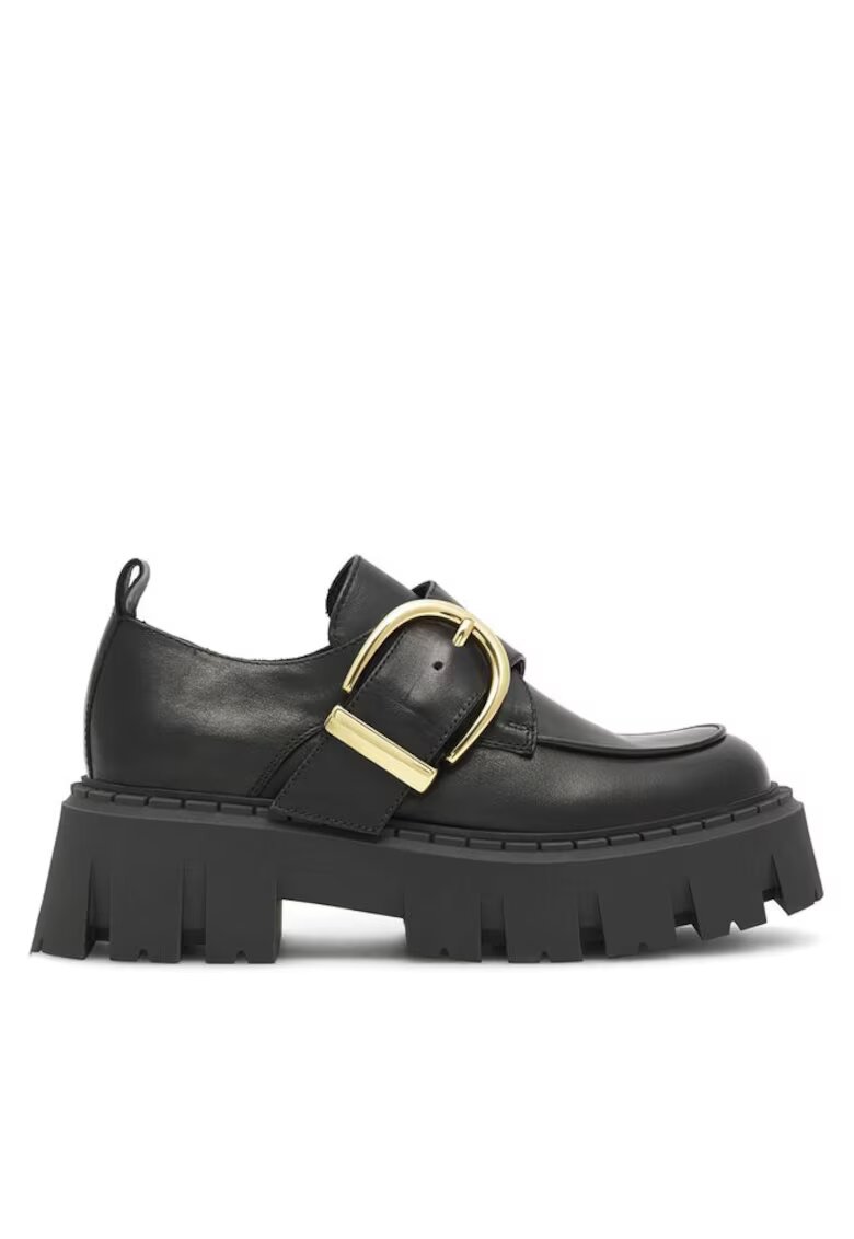 Badura Pantofi sport pentru dama negri - din piele naturala - Negru