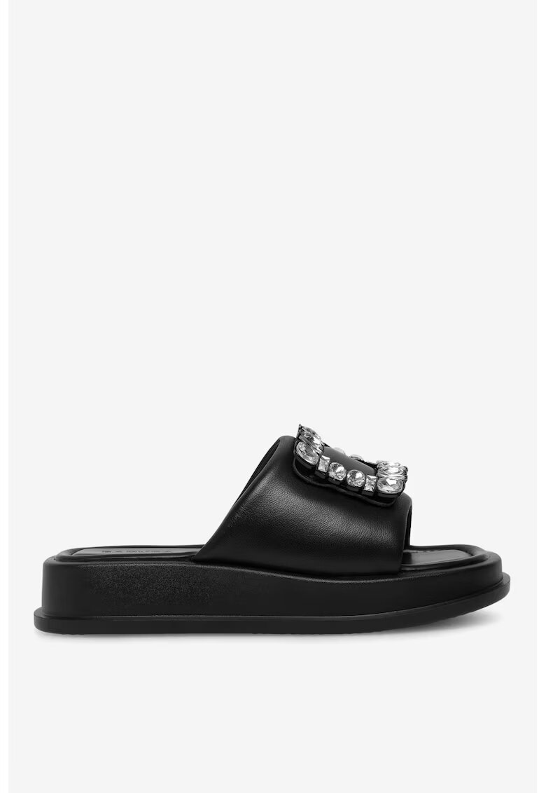 Badura Papuci dama 5903698005508 - Piele naturala - Negru - Negru