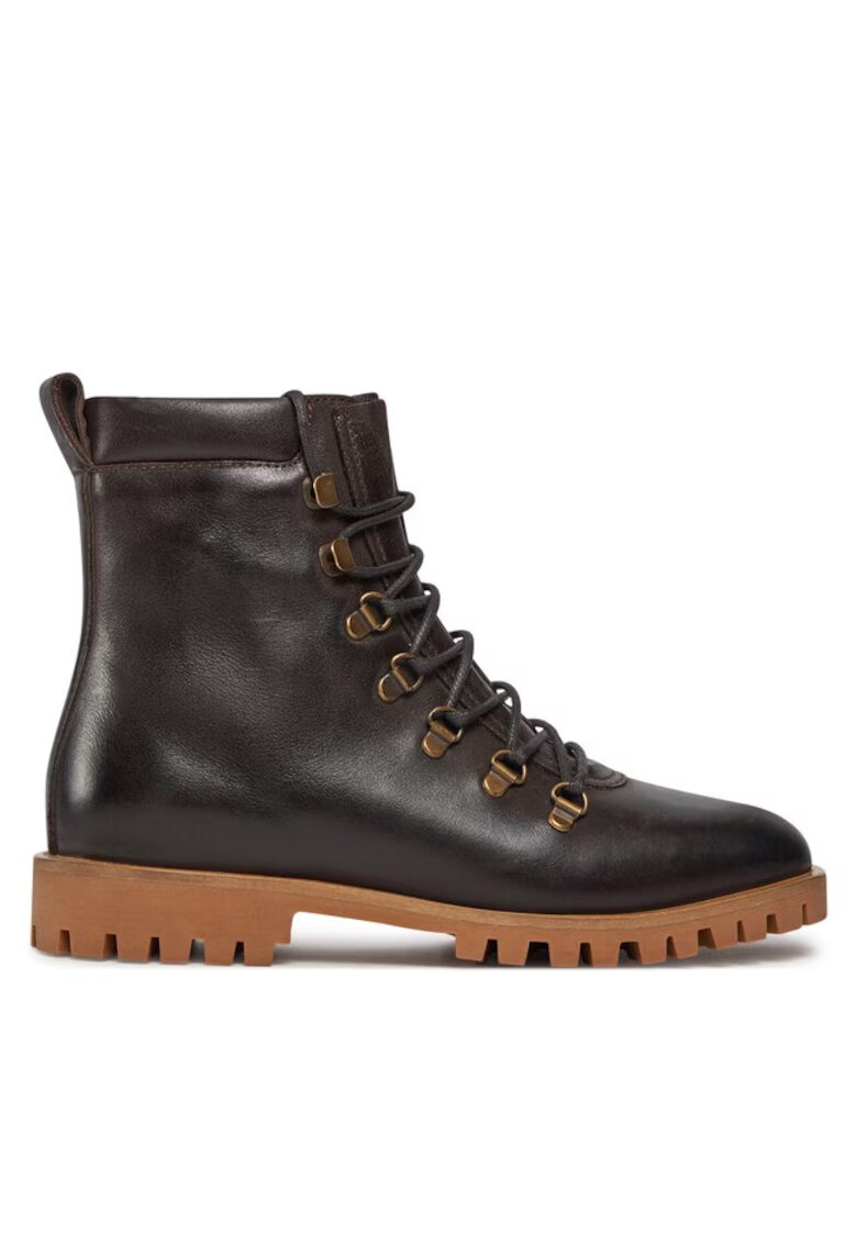 Balagan Botine dama 304035708 - Piele naturala - Maro