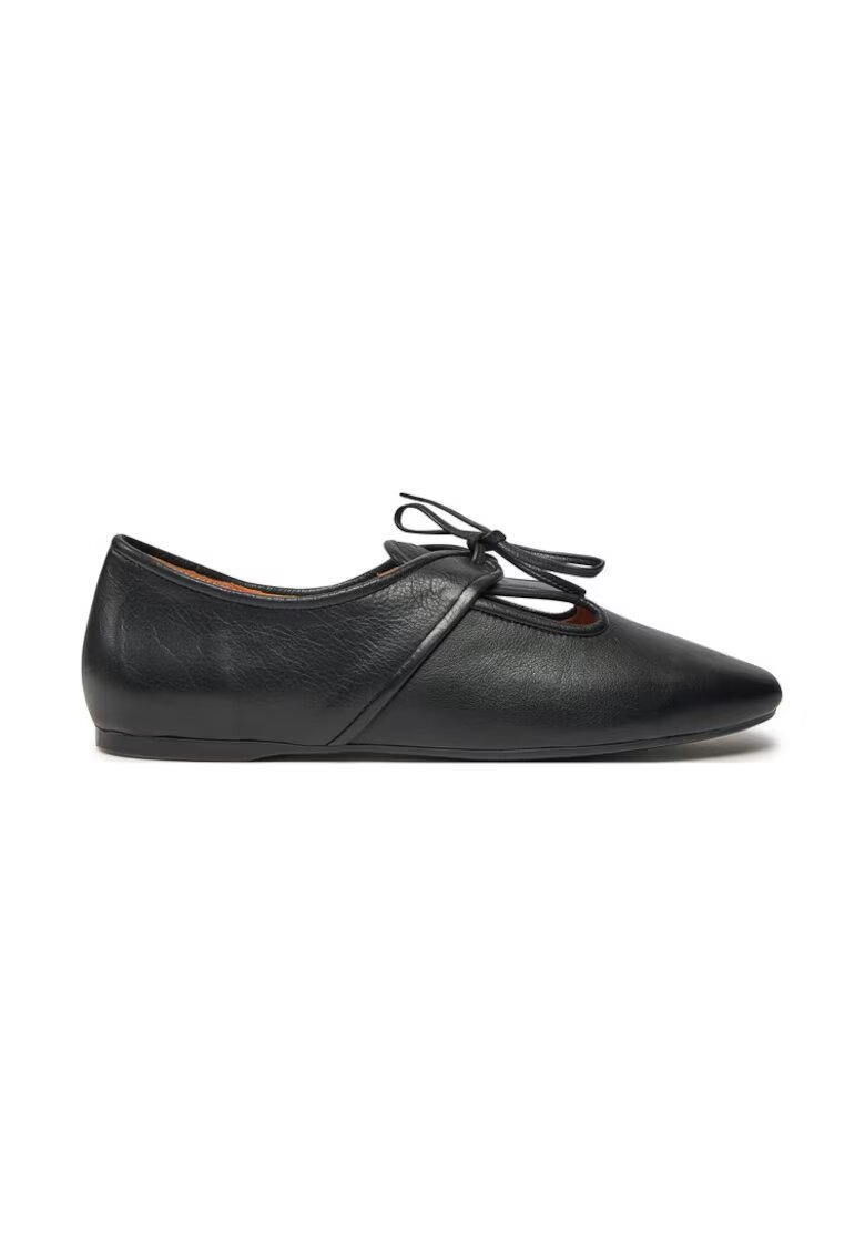 Balagan Pantofi Parpar Negru - Piele lacuita