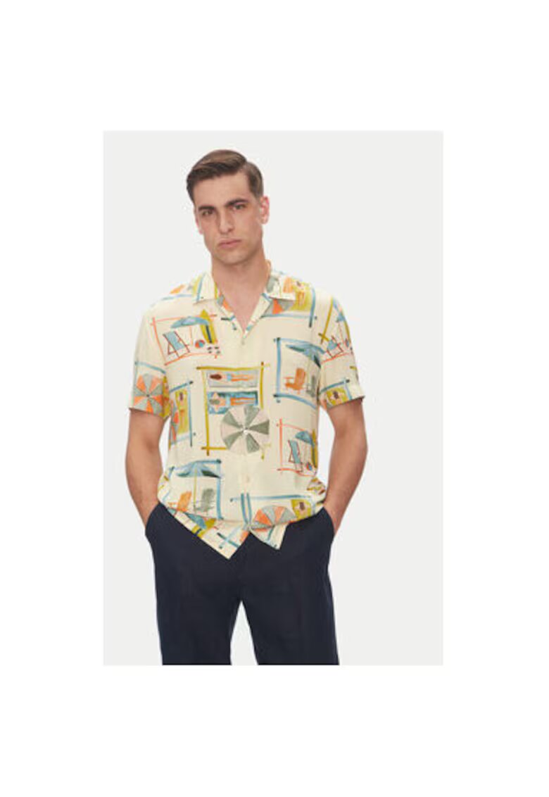 BALDESSARINI Camasa barbati B3 76002.3722 - Viscoza - Multicolor - Multicolor