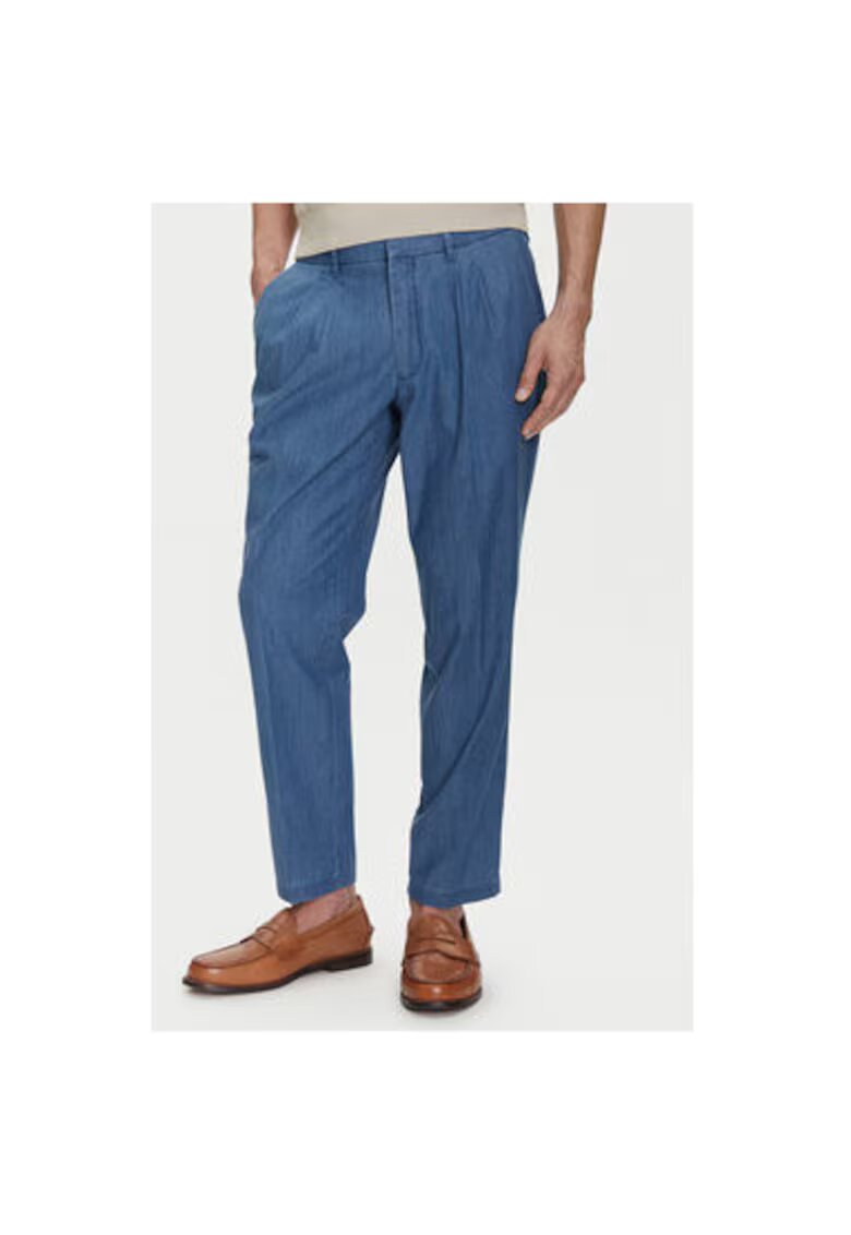 BALDESSARINI Pantaloni chino barbati B1 19127.1366 - Bumbac - Albastru - Albastru