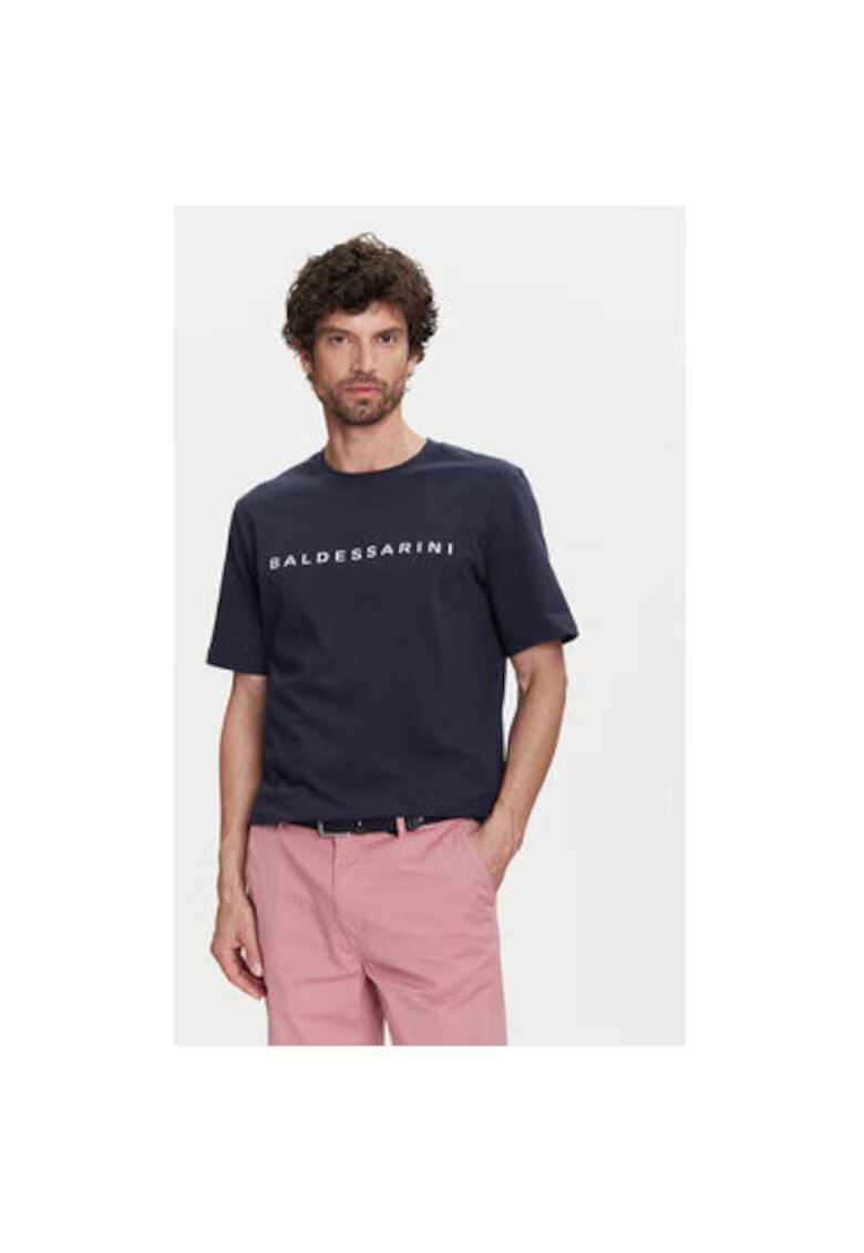 BALDESSARINI Tricou barbati B4 20082.5293 - Bumbac - Bleumarin - Bleumarin