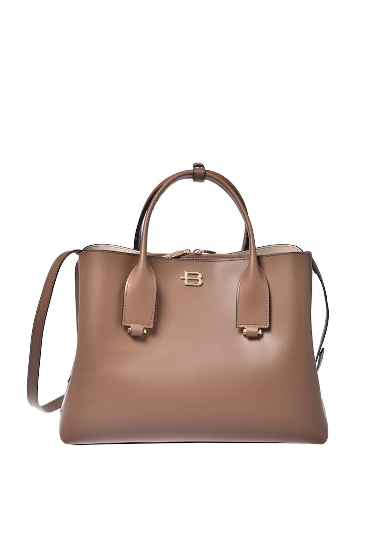 Baldinini Geanta shopper din piele - Maro