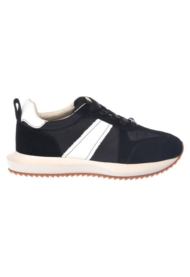 Baldinini Pantofi sport cu segmente din piele intoarsa - Negru