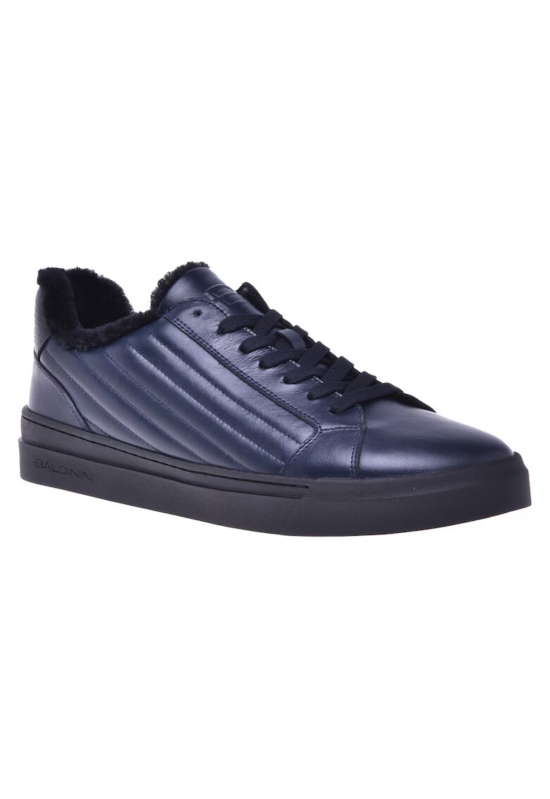 Baldinini Pantofi sport din piele cu aspect matlasat - Albastru