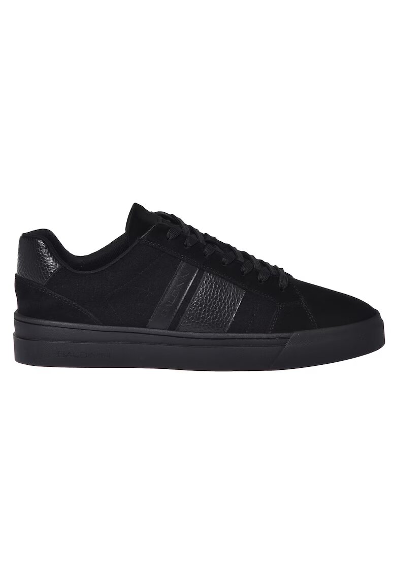 Baldinini Pantofi sport din piele intoarsa cu garnituri din piele - Negru