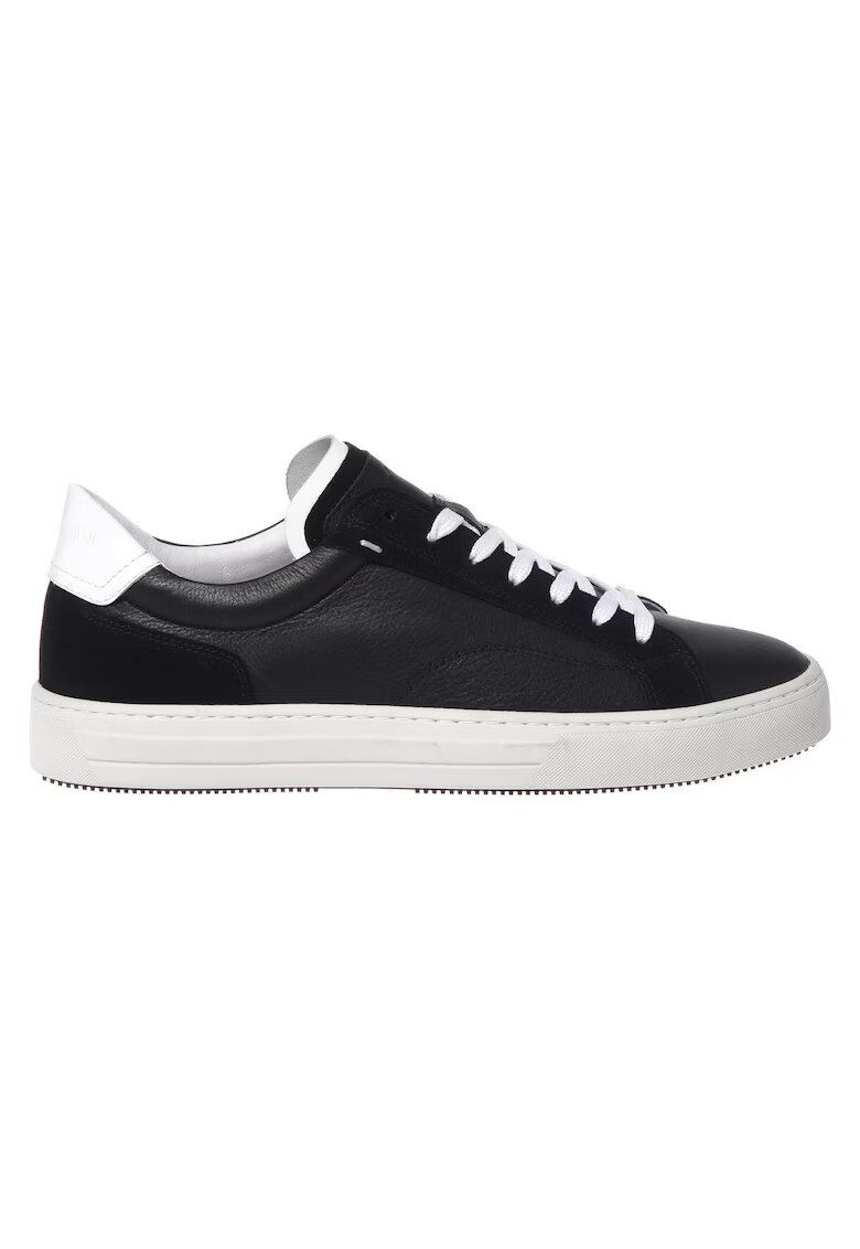 Baldinini Pantofi sport din piele si piele intoarsa - Negru