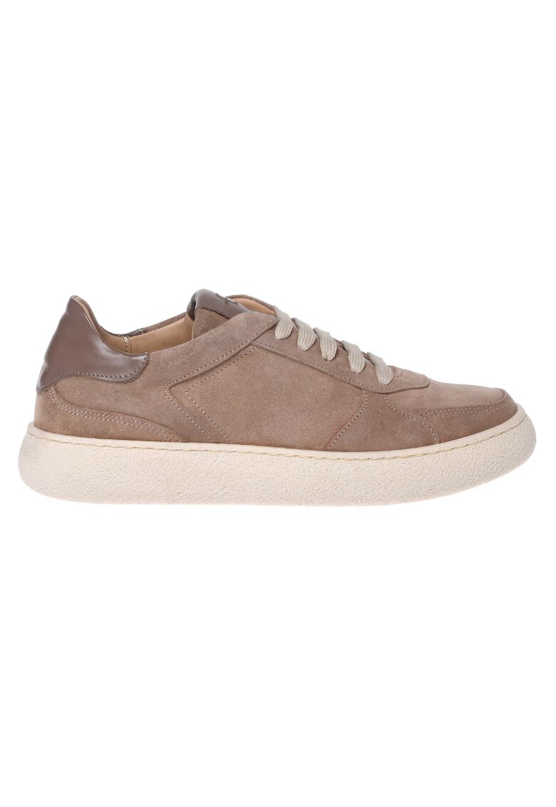 Baldinini Pantofi sport flatform din piele intoarsa - Bej