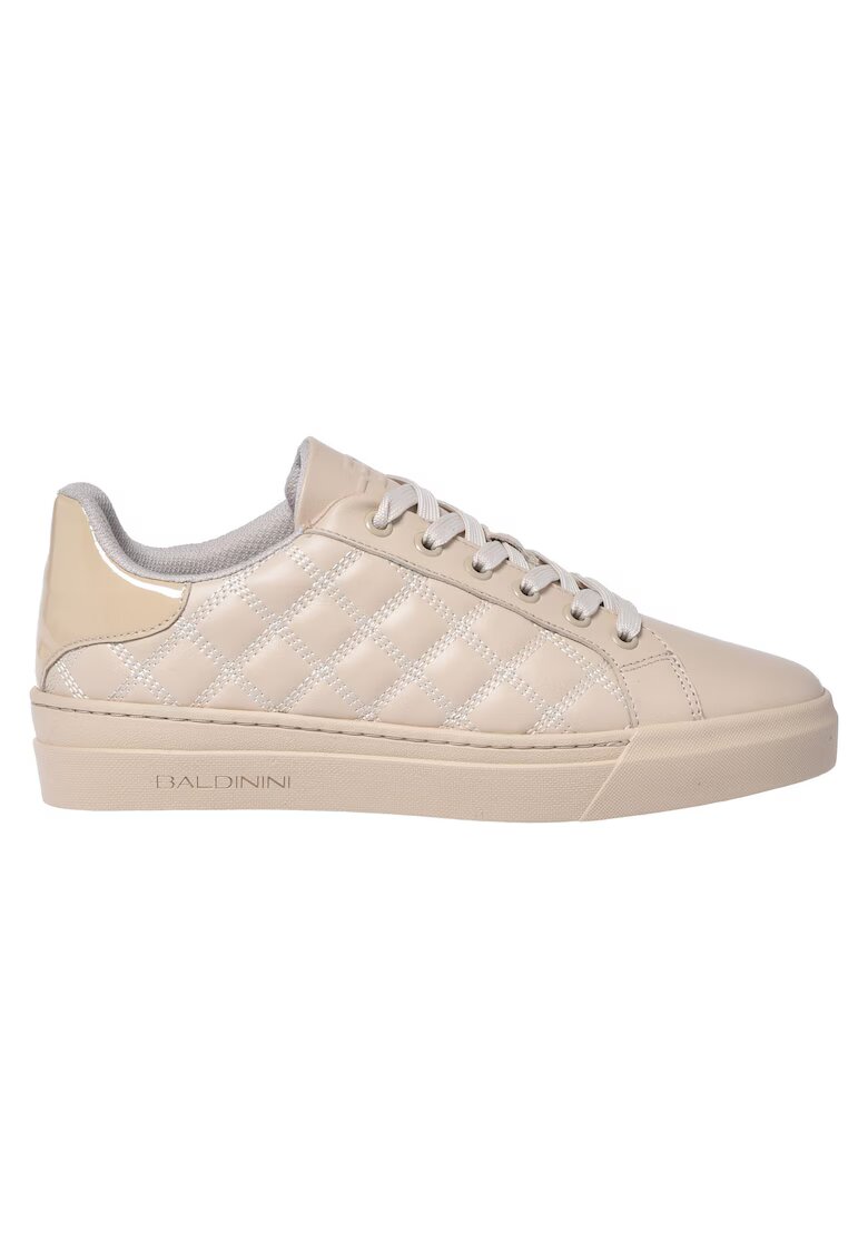 Baldinini Pantofi sport low-cut din piele - Crem