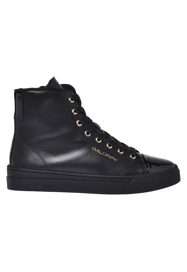 Baldinini Pantofi sport mid-high din piele - Negru