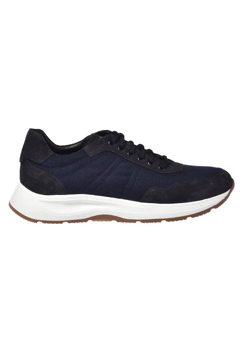 Baldinini Pantofi sport wedge cu garnituri de piele intoarsa - Albastru
