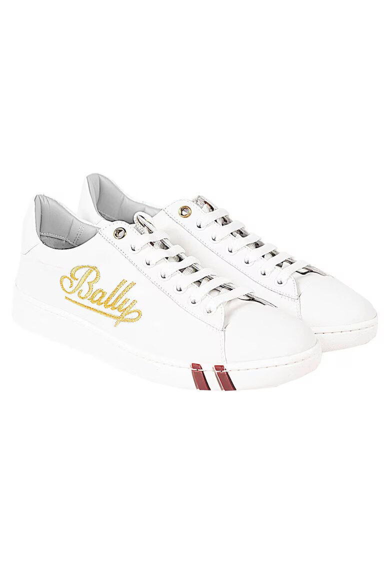 Bally Pantofi sport din piele cu logo brodat Wiera -