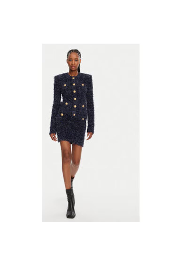 Balmain Bluza dama DF0SK249KH74 - Poliamida/Viscoza - 38 EU - Bleumarin