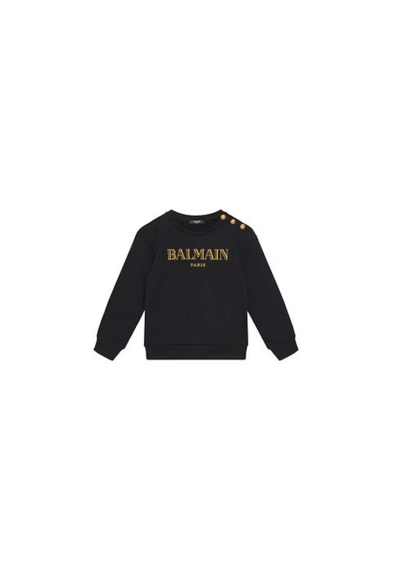 Balmain Bluza fete BV4B10-Z0081 - Bumbac - 10 ani - Negru