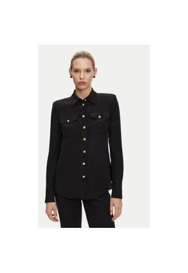 Balmain Camasa Dama - 305313669 - Matase - 40 - Negru