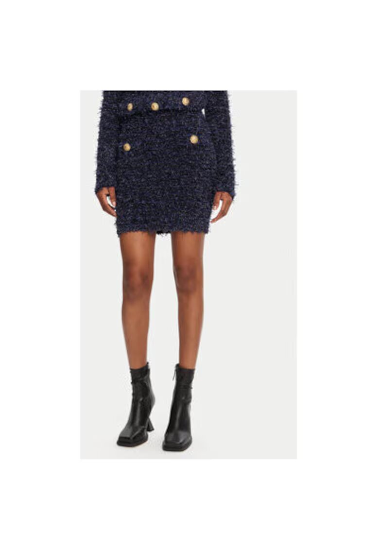 Balmain Fusta Dama - 305313478 - Poliamida - Viscoza - Albastru - Albastru