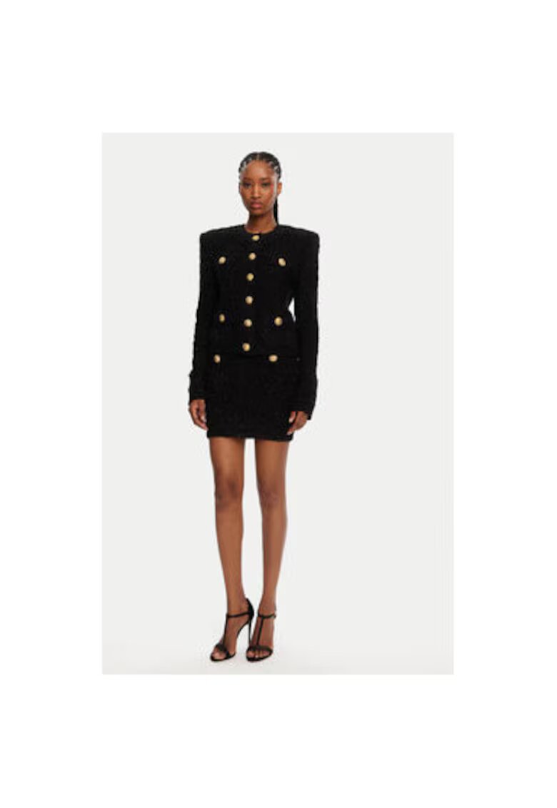 Balmain Fusta Dama - 305313744 - Poliamida - Negru - Negru