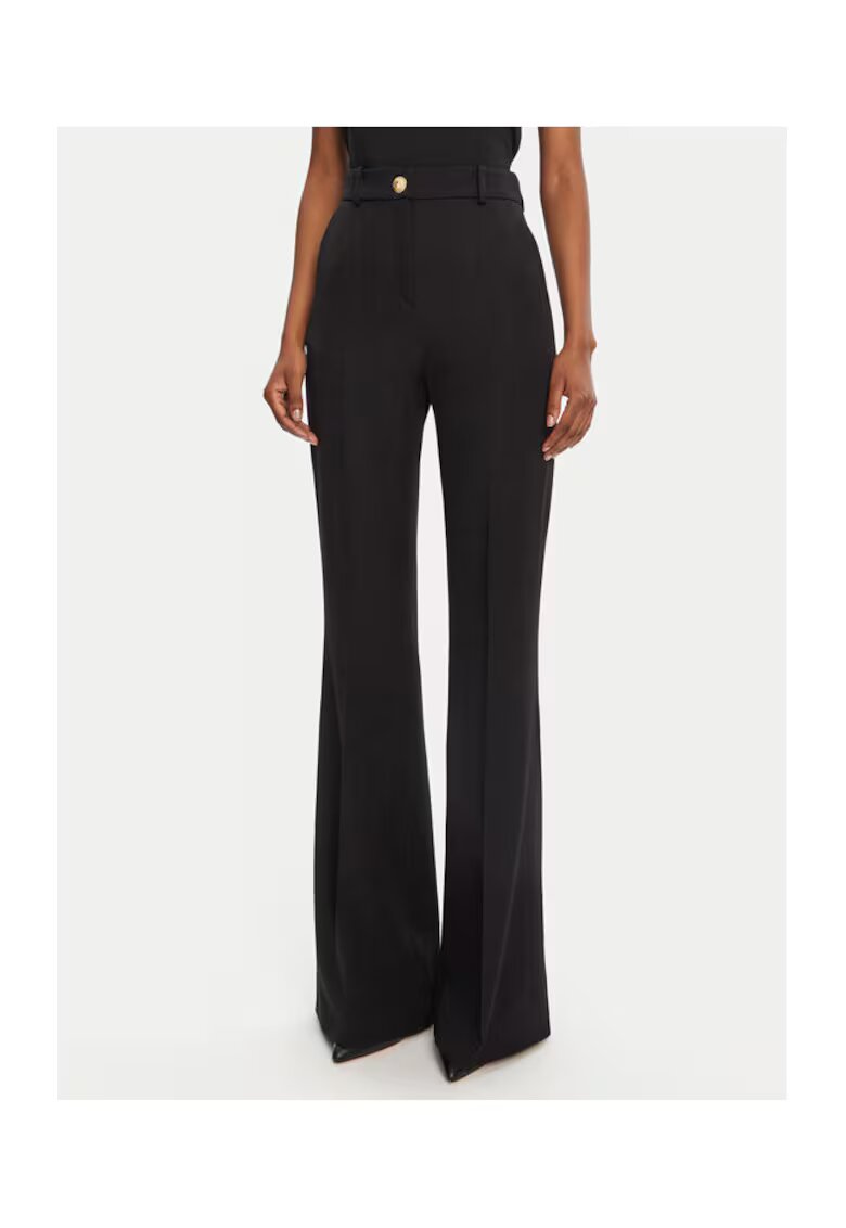 Balmain Pantaloni Dama - 305313799 - Lana - Negru - Negru